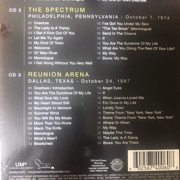 Frank Sinatra: Standing Room Only 3 disc set - Picture 4 of 11